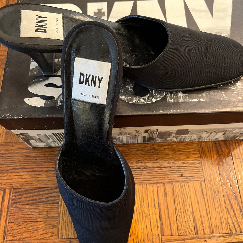 DKNY Black Luisa Mules